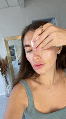 Young woman photographed in close-up portrait in Ramat Gan