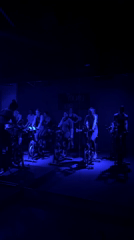 Indoor cycling class held in Belgrade fitness studio