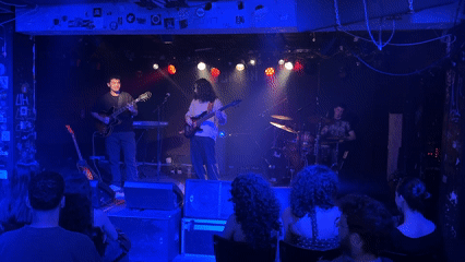 Four-piece band performs at Tel-Aviv music venue