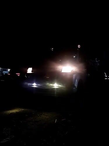 Emergency ambulance responds to nighttime incident in Indonesian village