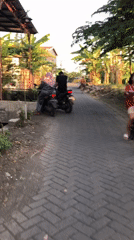 Daily street life in Kalisampurno, Indonesia neighborhoods