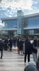Brentwood plaza fills up for an outdoor soccer watch party