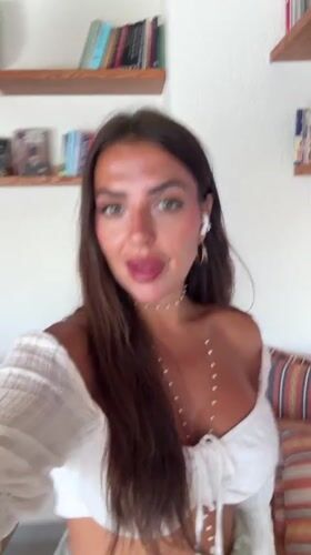 Morning selfie session in bookish Bodrum space