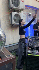 Late-night outdoor party with female DJ draws crowds in Moscow