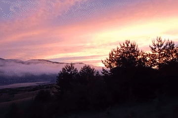 Sunset over Sarnitsa, Bulgaria — golden hour from every angle