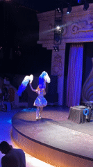 Costumed stage show underway in Serik, Turkey