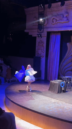 Costumed stage show underway in Serik, Turkey