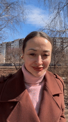 Morning walk documented in sunny Krasnoyarsk cityscape
