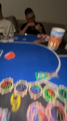 Casual poker game among friends in Burgas home