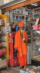 Morning street life documented across Bhagsu, India shops