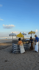 Serene beach scene documented in North Kuta, Bali