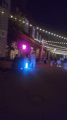 Red-lit festivities captured across indoor, outdoor venues Saturday night