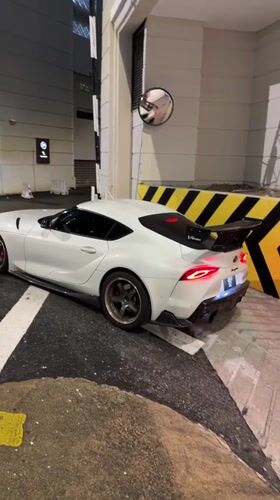 Modified Toyota Supra spotted at Kuala Lumpur valet area
