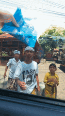Morning scenes captured at Indonesian zoo and outdoor areas