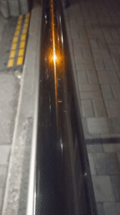 Evening streetscape documentation captures Kyiv's illuminated urban details