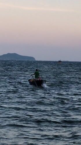 Beach life unfolds along Quy Nhon coastline
