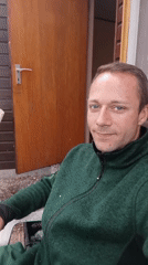 Backyard morning in Holm: smoking, gardening, and a yellow rose