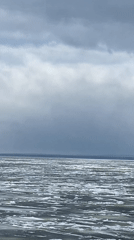Spring ice breakup and family moment documented in Chaikovsky