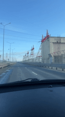 Driver records clear morning commute in Novocheboksarsk