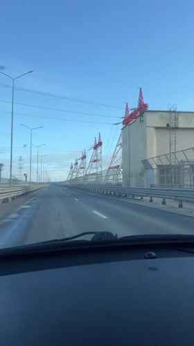 Driver records clear morning commute in Novocheboksarsk
