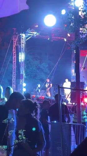Live outdoor concert lights up a summer night in Divcibare