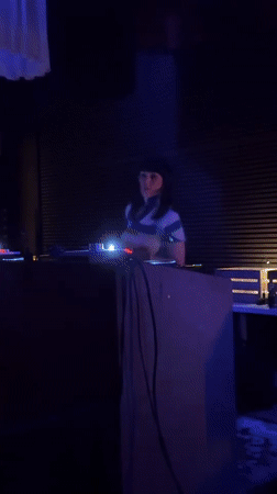 Female DJ performs at Belgrade venue Saturday night