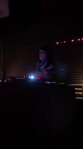 Female DJ performs at Belgrade venue Saturday night
