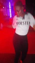 Night dancing at LED-lit venue in Howayi, Nigeria
