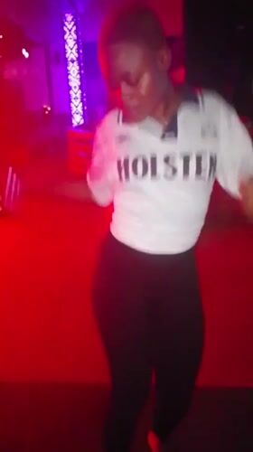 Night dancing at LED-lit venue in Howayi, Nigeria