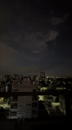 Dawn breaks over Wilde, Argentina cityscape captured on video