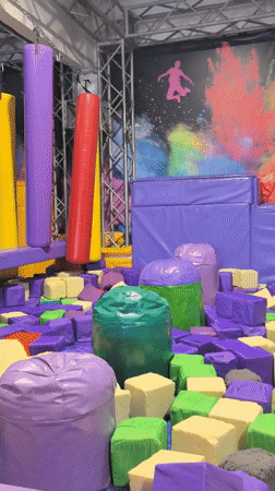 Morning playtime at Perm indoor entertainment center