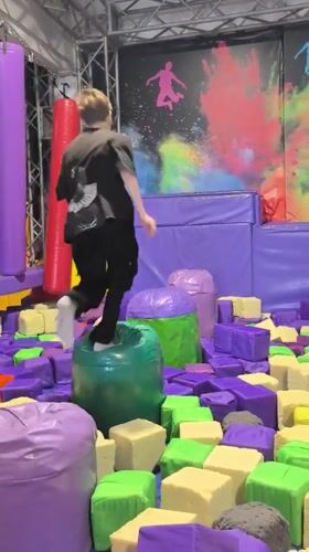 Morning playtime at Perm indoor entertainment center