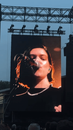 Live band performs outdoor concert in Paris