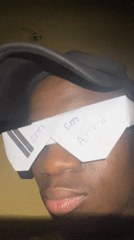 Man Creates Paper Eyewear with Written Messages in Nigeria