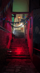 Nighttime scenes captured in Herceg Novi coastal town