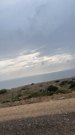 Coastal sunset captured on video near El Beddouza, Morocco