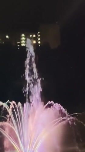 Fountain lights and quiet home scenes in Stavropol