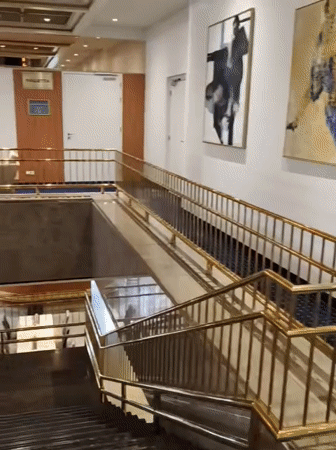 HypeRocket promo setup inside a Prague hotel lobby