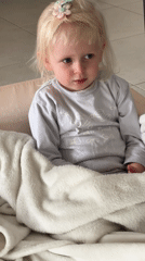 Young girl in blanket observed in Petah Tikva