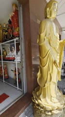 Religious statue workshop documented in early morning Nha Trang