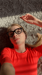 Woman photographed during casual indoor session in Izhevsk