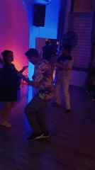 Social dancers gather in atmospheric Baku studio