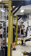 Gym workout in Chiang Mai with rainstorm outside