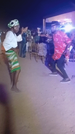 Wedding reception held in Rido, Nigeria with traditional decorations