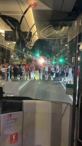 Barcelona streets erupt in late-night celebration