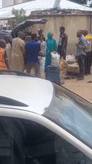Nigerian families gather for morning departure in Dadi Riba