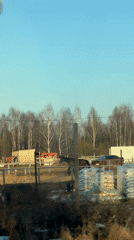Horse rider spotted in fenced enclosure in Russia