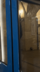 Early morning subway arrival captured at Moscow Metro station