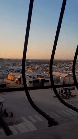 Evening life in Khan Yunis amid displacement shelters and daily routines