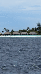 Tourist captures overwater resort footage near Malé, Maldives